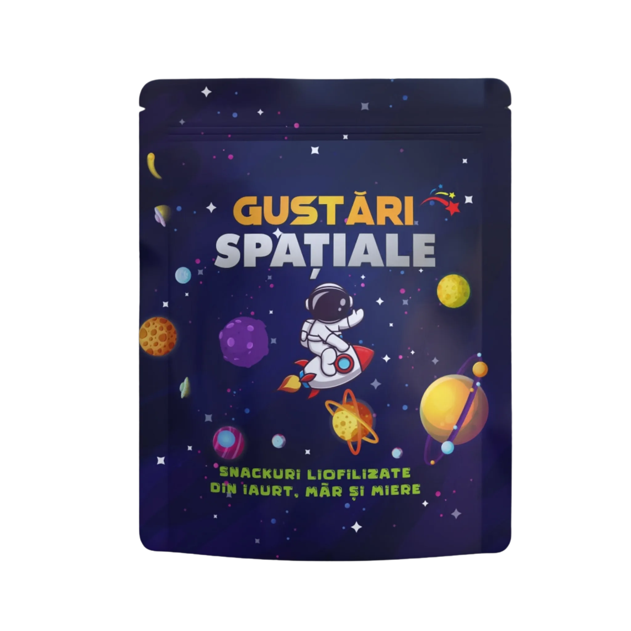 Iaurt, mere și miere — snack liofilizat